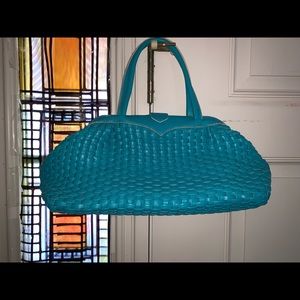 Dooney and Bourke blue woven purse